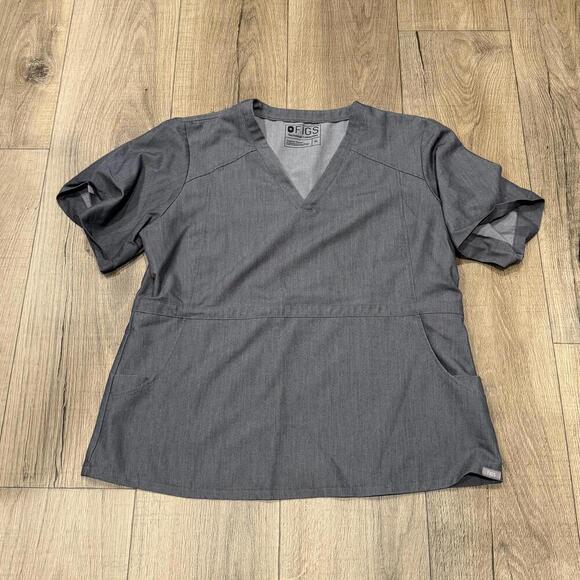 FIGS Technical Collection Grey Scrub Top - Size XL - Picture 1 of 3